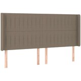  LED posteljno vzglavje taupe 183x16x118/128 cm blago, (20794262) | Shoptok.si