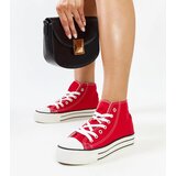 Gemre Red high-top sneakers with thick soles Bagy | Shoptok.si