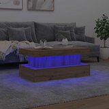  Stolić za kavu s LED svjetlima boja hrasta artisan 90x50x40 cm | shoptok.hr