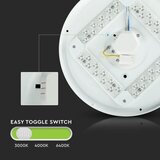  LED stropna lampa -milky - 3 u 1 - 36W, (21643825) | Shoptok.si