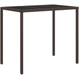  4-dijelna vrtna garnitura od poliratana s jastucima smeđa | shoptok.hr