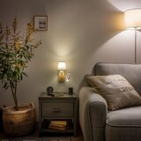  Brilagi - LED zidna svetiljka NUBILA WOOD 1xE27/25W/230V + LED/3W hrast/siva | Eponuda.com