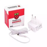 Raspberry Strujni adapter za Pi USB Type-C 3000mA 5.1VDC 1.5m, beli | Eponuda.com