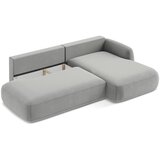 Makamii Svijetlo siva sklopiva kutna garnitura (s desnim kutom/s ležaljkom) Hale – | shoptok.hr