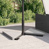 vidaXL Utezi za suncobran 2 kom sivi granitni trokutasti 14 kg | shoptok.hr