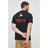 Marmot Športna kratka majica For Life črna barva