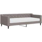  Dnevni krevet s madracem smeđesivi 90 x 200 cm od tkanine | shoptok.hr