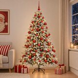  Umjetno božićno drvce s kuglicom 210 cm 300 LED lampica | shoptok.hr