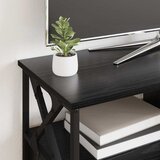 TV ormar Crni hrast 90 x 33 x 45 cm Inženjerska drva i čelik | Eponuda.com
