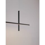 Nova Luce Mat crna LED viseća svjetiljka aluminijska sa sjenilom od akrilnog stakla Looma – | shoptok.hr