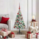 vidaXL Umestno božično drevo Zelena 120 cm PVC, jeklo in plastika | Shoptok.si