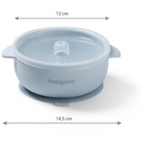 BabyOno Silikonska posoda s pokrovom, modra | Shoptok.si