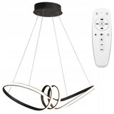Toolight moderna stropna svjetiljka led + pilot APP823-CP black | shoptok.hr