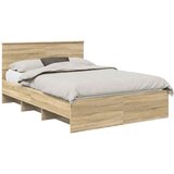  Krevetna konstrukcija s uzglavljem Sonoma hrast 150 x 200 cm | shoptok.hr