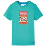 vidaXL Otroška majica s kratkimi rokavi temno mint 92 | Shoptok.si