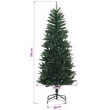  Umjetno božićno drvce s nogom 210 cm 300 LED lampica - 210 cm s LED svjetlima Zelena | shoptok.hr