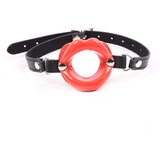 Ohmama Fetish Red Lips Gap with PU Strap | Shoptok.si