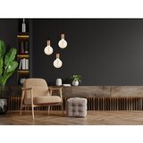  Luster na sajli MIROS 3xE27/60W/230V okrugao crna/bakrena | Eponuda.com
