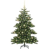 vidaXL Umetno Zložljivo Božično Drevo with LEDs z stojalom 150cm PVC | Shoptok.si