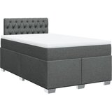  Krevet box spring s madracem tamnosivi 120 x 190 cm tkanina | shoptok.hr