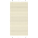 vidaXL Plisirana zavesa kremne barve 105x200 cm, širina blaga 104,4 cm, poliester, (5000297933) | Shoptok.si