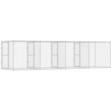  Kavez za pse Srebrno 800 x 200 x 200 cm Cinkani čelik | shoptok.hr