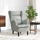  Fotelja Svijetlo siva Baršun | shoptok.hr