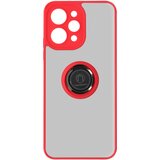 AVIZAR Ovitek za Xiaomi Redmi 12, podpora za kovinski obroc, serija Ringrip - rdeca, (20917987) | Shoptok.si