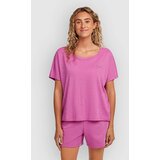 O'neill Essentials Script Scoop Neck T-shirt electric fuschia Cene