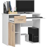 AKORD Jay Računalniška Miza, Bela/Hrast Sonoma, (5000333015) | Shoptok.si
