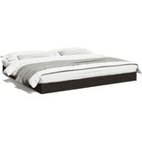 Maison Chic Posteljni okvir - Dvoposteljna postelja - Zakonska postelja brez vzmetnice črn 180x200 cm inženirski les-J3836, (21775997) | Shoptok.si