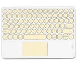 INF Bluetooth tipkovnica z okroglimi tipkami in sledilno ploščico - Združljiva z iPad, tablicami Yellow, (5000129716) Cene