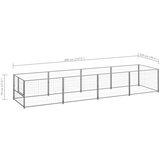  Kavez za pse srebrni 4 m² čelični | shoptok.hr