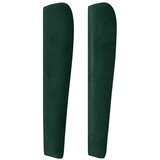  Uzglavlje s ušima tamnozeleno 93x23x118/128 cm baršunasto | shoptok.hr