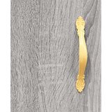 vidaXL Visoka komoda siva sonoma 69,5x34x180 cm inženirski les | Shoptok.si