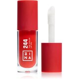 3INA The Color Lip Oil vlažilno olje za ustnice odtenek 244 - Classic Rich Red, sheer 4 ml | Shoptok.si