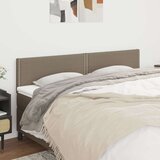  Uzglavlja 2 kom smeđesiva 100x5x78/88 cm od tkanine | shoptok.hr