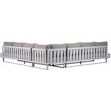 Exotan Bijela/siva vrtna sofa aluminijska (s lijevim kutom) Flint – | shoptok.hr