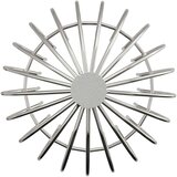  Zaštita od lišća za žljeb 2 pcs Srebrno 160 mm Nehrđajući čelik | Eponuda.com