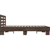  Okvir za krevet smeđi hrast 140x190cm konstruirano drvo i metal | shoptok.hr