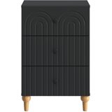  Noćni ormar s ladicama Crna 43x 41 x 66,5 cm Konstruirano drvo | shoptok.hr