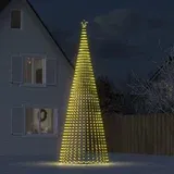 vidaXL Svjetleći stožac za božićno drvce 1544 LED topli bijeli 500 cm
