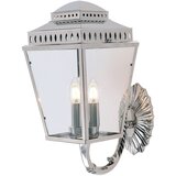 Elstead Lighting Elstead Mansion House Zunanja stenska svetilka s 3 lučmi, polirani nikelj, IP44, E14, (22099951) | Shoptok.si