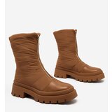 Resti Women's Tainve Beige Flat Heel Boots | ePonuda.com