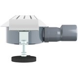  Odvod za tuš s staklenim poklopcem i 360° sifonom Srebrno 50 cm | shoptok.hr