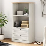 vidaXL Knjižna omara VIGO bela 60x35x114,5 cm trdna borovina | Shoptok.si
