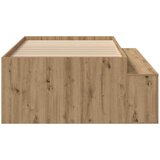  Krevetna konstrukcija s ladicama Umjetnički hrast 100 x 200 cm | shoptok.hr