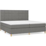 The Living Store Box spring postelja z vzmetnico temno siva 200x200 cm blago - Box Spring Postelja, (21521204) | Shoptok.si