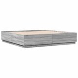  The Living Store Posteljni okvir siva sonoma 200x200 cm inženirski les - Posteljni Okvir, (21499755) | Shoptok.si