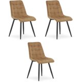  SPLIT stolica - baršunasto smeđe / crne noge x 3 | shoptok.hr